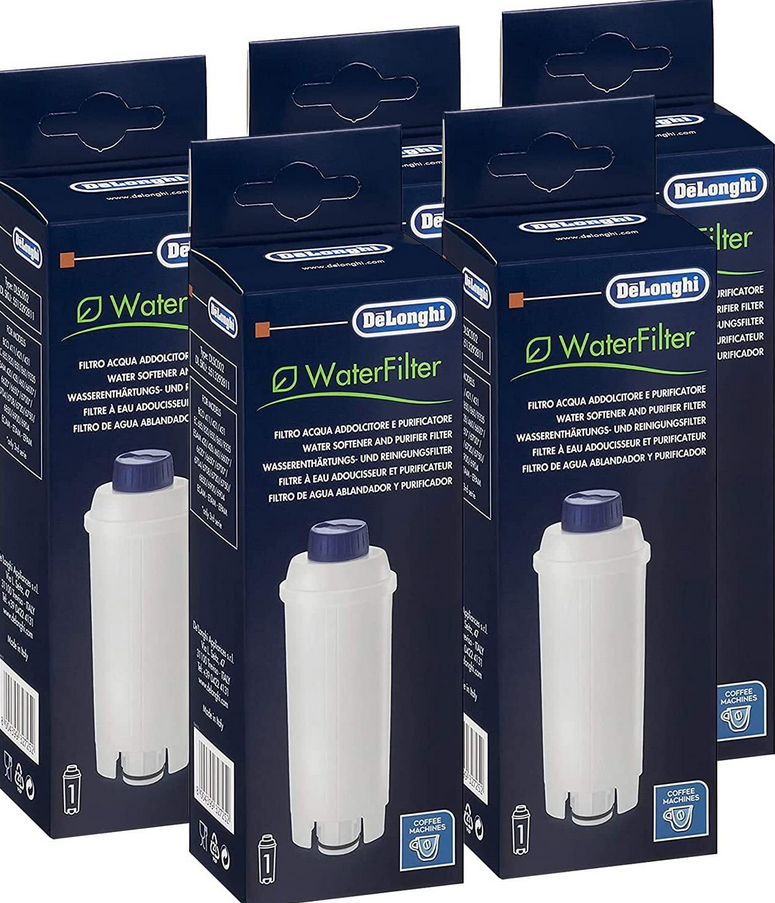 💧 5x DeLonghi Wasserfilter DLSC002 für Vollautomaten für 12,99€ (statt 28€)