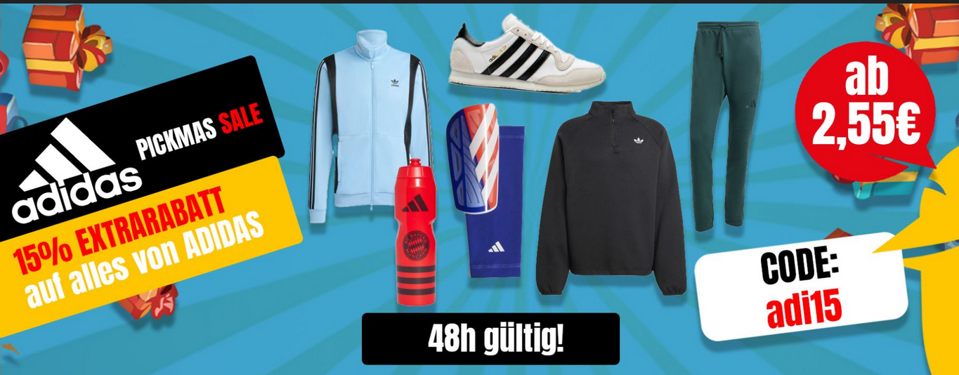 👟 🩳 adidas Weekend Sale +15% extra Rabatt z.B. Adidas Daily Cap ab 7,99€ (statt 17€)
