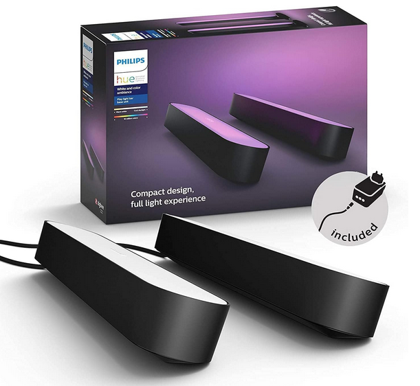 💡 2x Philips Hue White & Color Ambiance Play Lightbar für 82,30€ (statt 102€)