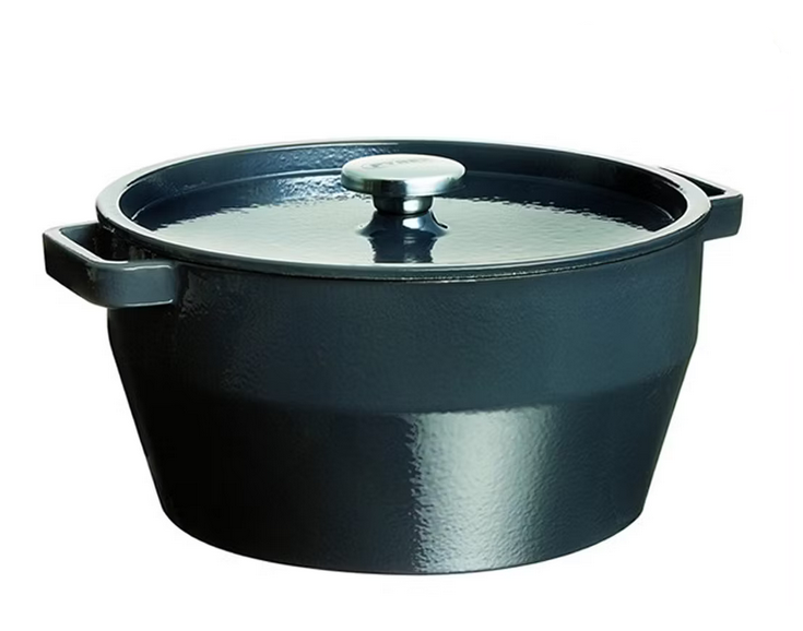 🫕Pyrex Slow Cook runder Gusseisen Schmortopf Schwarz (6,3l) für 78,90€ (statt 149€)