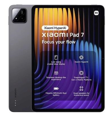 📱 Xiaomi Pad 7 – 11“ mit 8GB/256GB + WiFi für 219,10€ (statt 299€)