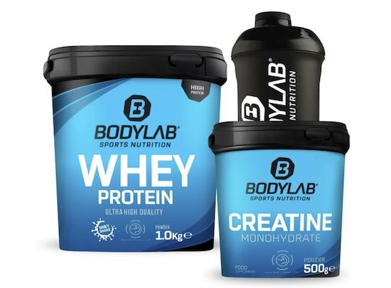💪 Pumper-Bundle: 1kg Bodylab Whey + 500g Creatine + Shaker für 32,80€ (statt 44€) 💪 Pumper Bundle: 1kg Bodylab Whey + 500g Creatine + Shaker für 32,80€ (statt 44€)