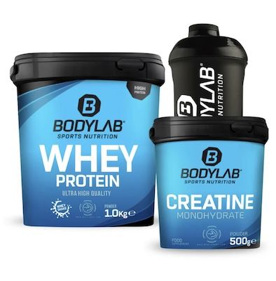 💪 Pumper-Bundle: 1kg Bodylab Whey + 500g Creatine + Shaker für 32,80€ (statt 44€)