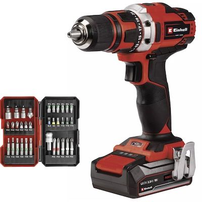 🪛 Einhell TE-CD 18/40 Li-i Akku-Schlagbohrschrauber-Set für 59,90€ (statt 85€)