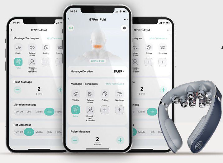 😊 SKG G7PRO-FOLD Faltbares Nackenmassagegerät mit App-Anbindung für 125,99€ (statt 170€) 😊 SKG G7PRO FOLD Faltbares Nackenmassagegerät mit App Anbindung für 125,99€ (statt 170€)