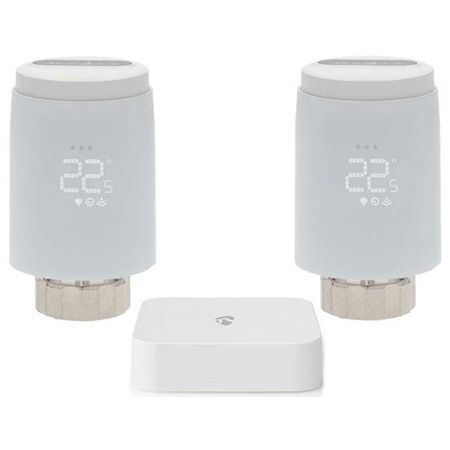 ❄️ 2er Set Nedis SmartLife Thermostate + Zigbee-Gateway für 44,79€ (statt 70€)