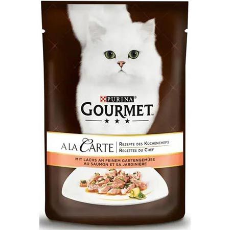 🐈 26er Pack Gourmet A la Carte mit Lachs & Gemüse ab 10,37€ (statt 15€)