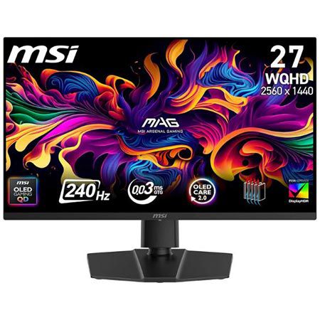 🖥️ MSI MAG 273QP QD-OLED X24 26,5″ WQHD Gaming-Monitor für 489,99€ (statt 579€)