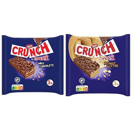 🍫 Nestlé Crunch Milk und Crunch Peanut Butter Riegel für 3,53€ (statt 5€)