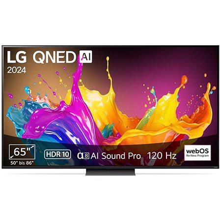 📺 LG 65QNED86T6A 65″ QNED Smart TV mit bis zu 120Hz für 849€ (statt 1.229€)