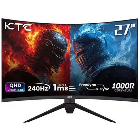 🖥️ KTC H27S25E 27″ WQHD Gaming-Monitor mit 240Hz/1ms für 178€ (statt 240€)