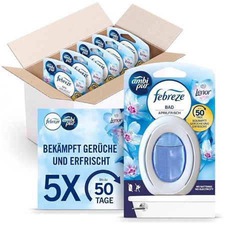 🚽 5er Pack Febreze Bad Lufterfrischer, Lenor Aprilfrisch ab 11,39€ (statt 16€)