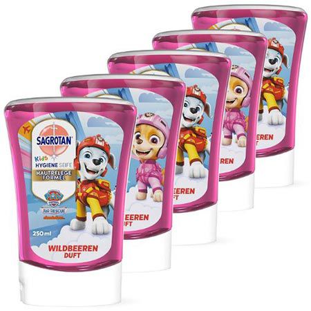🧼 5er Pack Sagrotan Kids No-Touch Nachfüller Wildbeeren ab 10,79€ (statt 16€)