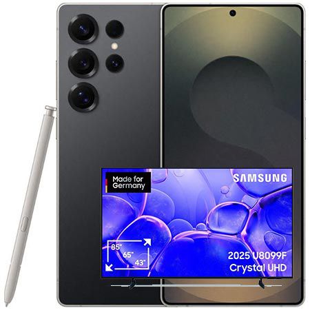 🔥 Krasser Deal! 📱Samsung S25 Ultra (512GB) + Telekom 50GB 59,95€ mtl. + 85″ 4K UHD TV GRATIS
