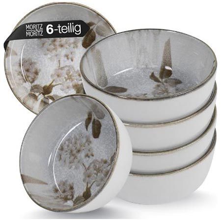 🥣 6er Set Moritz & Moritz Blossom Porzellan Müslischalen, 610ml für 25,49€ (statt 33€)
