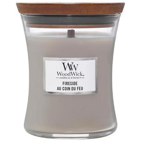 🕯️ WoodWick Fireside Mini-Sanduhr Duftkerze mit knisterndem Docht für 9,19€ (statt 13€)