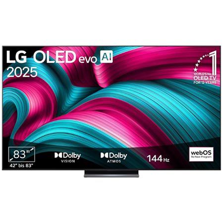 📺 LG OLED83C5ELA 83″ 4K OLED evo AI TV, 144Hz für 2.299€ (statt 2.599€)