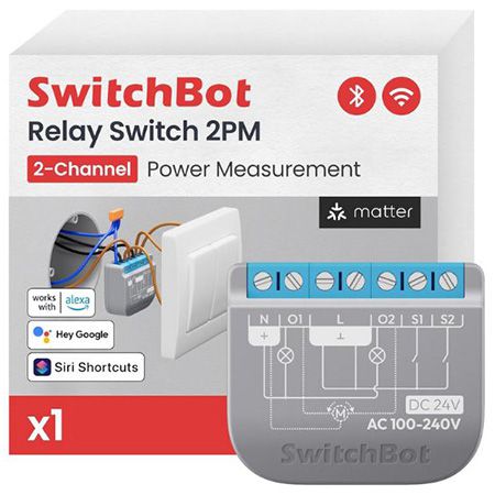 💡 SwitchBot WLAN 2PM Relaisschaltmodul mit Bluetooth für 13,99€ (statt 17€)