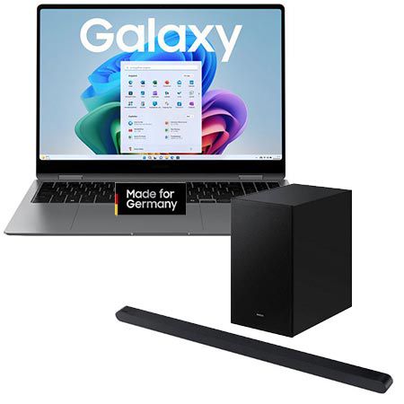 💻 Samsung Galaxy Book5 Pro 360 + HW-S710GD Soundbar Set für 1.799€ (statt 1.978€)