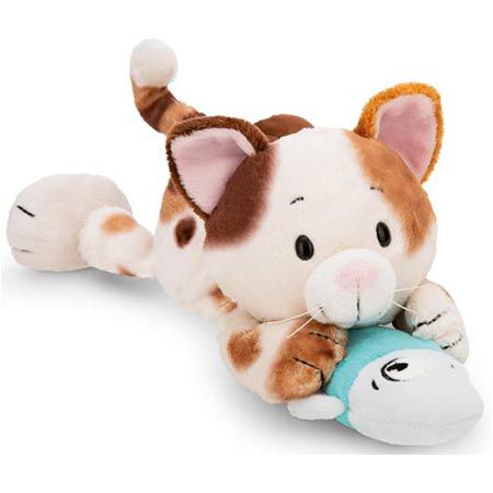 🐈 NICI Glückskatze mit Fisch Kuscheltier, 30cm für 15,99€ (statt 26€)