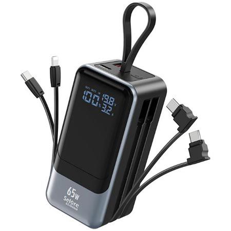 🔋 Selore & S-Global Power Bank, 18.400mAh, 65W für 33,31€ (statt 40€)