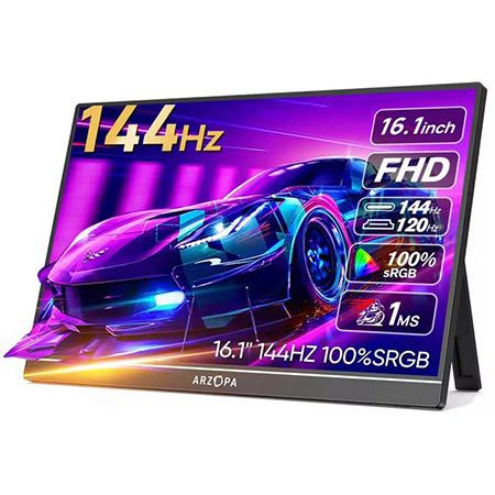 🖥️ ARZOPA Z1FC 16,1″ Tragbarer Full-HD Monitor für 84,16€ (statt 121€)