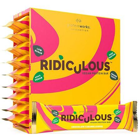 🍫 9er Pack Protein Works Ridiculous Vegan Proteinriegel ab 12,95€ (statt 20€)