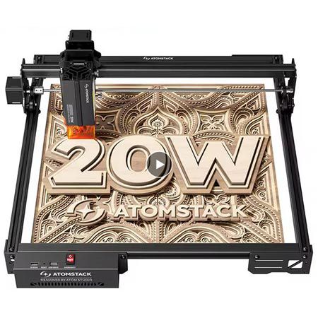 ⚡ Atomstack A20 Pro V2 Lasergravurmaschine mit 20W für 180,16€ (statt 445€)