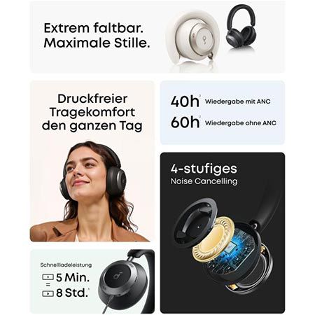 🎧 soundcore by Anker Space One Pro Wireless Kopfhörer mit ANC für 149€ (statt 170€)