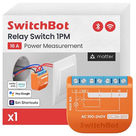 💡 SwitchBot Matter Relais Schalter 1PM mit Bluetooth & Wi-Fi für 11,39€ (statt 14€)