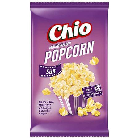 🍿 24er Pack Chio Mikrowellen Popcorn Süß, je 100g ab 21,59€ (statt 31€)
