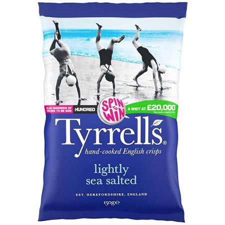 🧂 Tyrrells Slow-Cooked Crisps, Lightly Sea Salted, 150g ab 2,15€ (statt 3€)