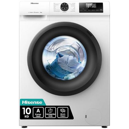 👕 Hisense WF1Q1041BW Waschmaschine mit Dampffunktion, 10Kg für 364,65€ (statt 499€)