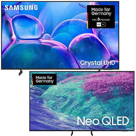 📺 Samsung 75″ Neo QLED QN1EF + 55″ Crystal UHD U7099F TV für 1.399€ (statt 1.749€)