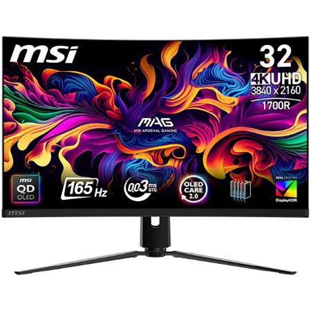 🖥️ MSI MAG 321CUPDE 32″ UHD QD-OLED Curved Gaming Monitor für 699€ (statt 729€)