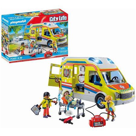 🚑 Playmobil 71202 City Life Rettungswagen mit Licht & Sound für 35,89€ (statt 43€)