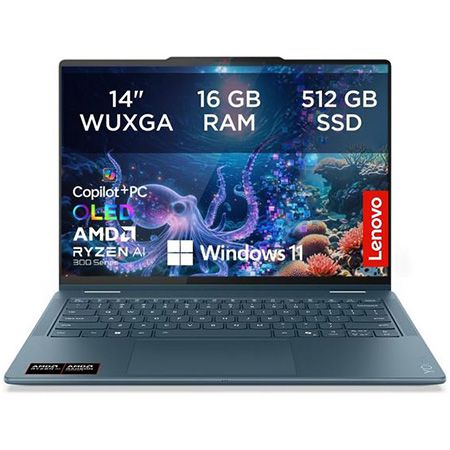 💻 Lenovo Yoga 7 Copilot+ OLED Convertible Laptop mit Ryzen AI 7 für 899,99€ (statt 1.099€)