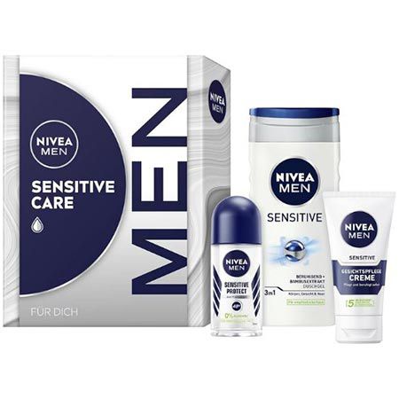 🧴 Nivea Men Sensitive Care Geschenkset mit Dusche, Creme & Deo für 9,74€ (statt 13€)