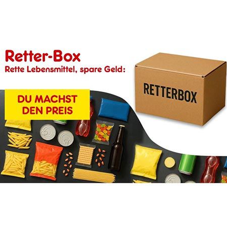 🥫 Netto Lebensmittel Retter Box mit Wunschpreis ab 15€ – ca. 50€ Warenwert!