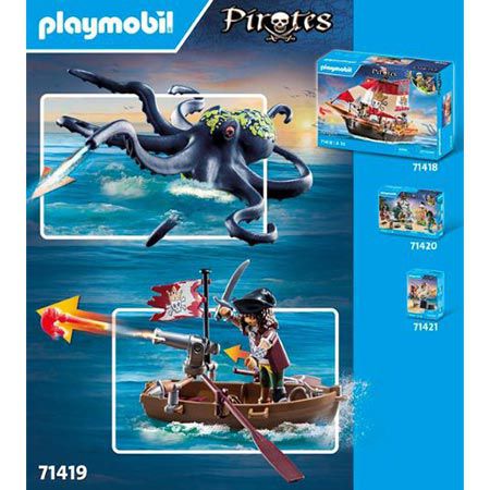 🐙 Playmobil 71419 Pirates Kampf gegen den Riesenoktopus für 11,99€ (statt 18€)