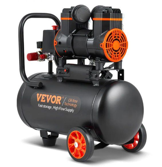 💨 VEVOR 18L Silent Druckluftkompressor (2800U/min, 900W) für 107€ (statt 130€)