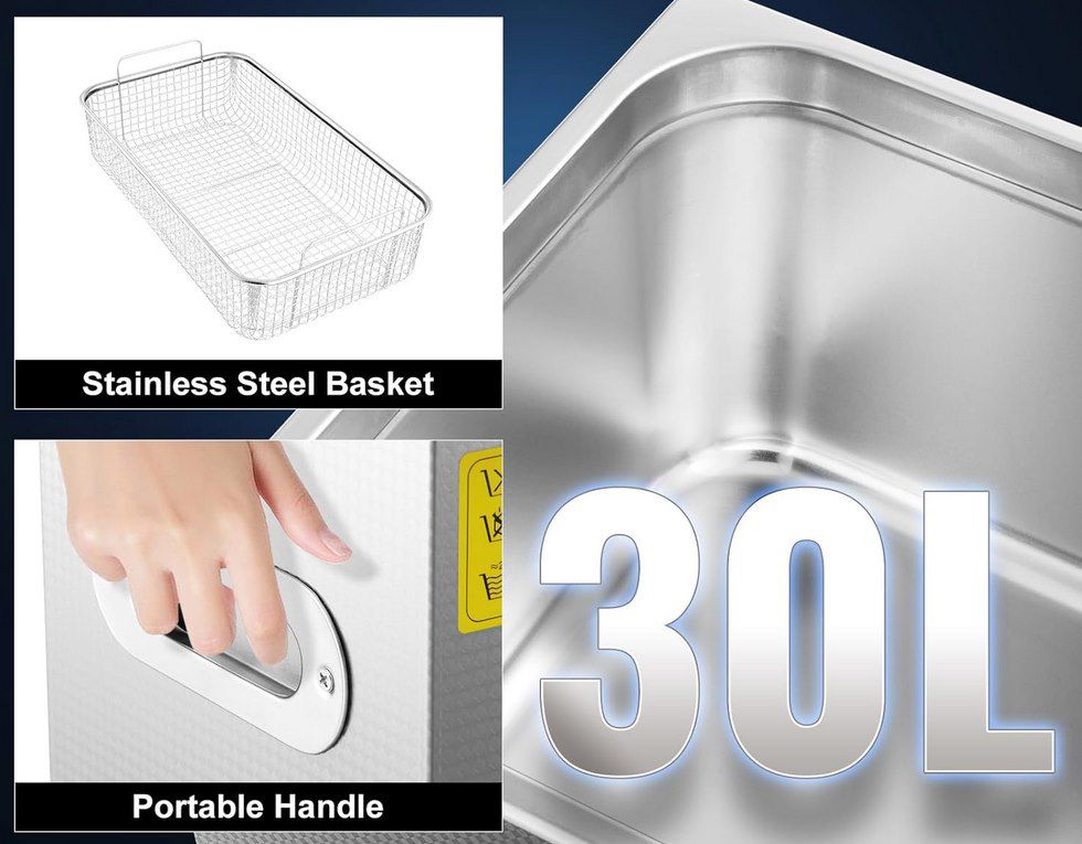 💍 VEVOR 30L 100A 600W Ultraschallreiniger aus Edelstahl für 156,59€ (statt 197€)