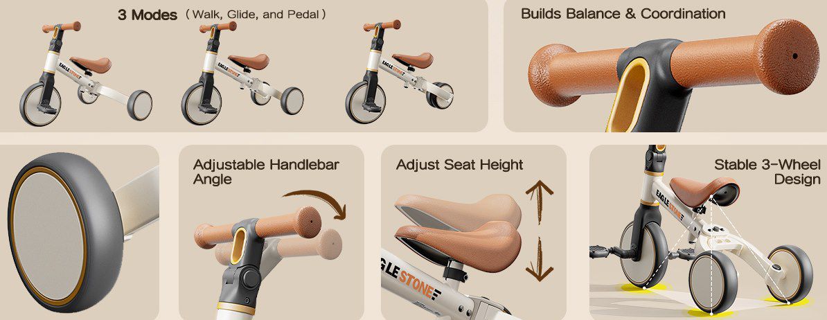 🧒 EagleStone 3in1 Kinder Laufrad für 34,99€ (statt 70€) 🧒 EagleStone 3in1 Kinder Laufrad für 34,99€ (statt 70€)