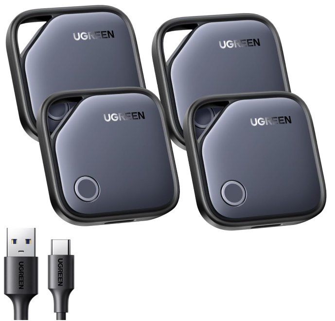 🗺️ 4x UGREEN Finetrack mit Akku & USB-C für iOS für 29,99€ (statt 40€)