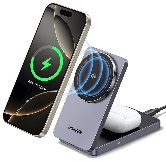 ⚡ Ugreen MagFlow Qi2 2in1 Ladestation mit MagSafe für 29,99€ (statt 35€) ⚡ Ugreen MagFlow Qi2 2in1 Ladestation mit MagSafe für 29,99€ (statt 35€)