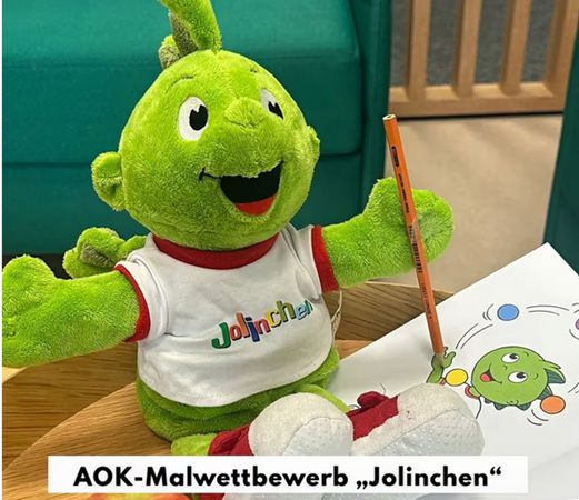 Eine Jolinchen Puppe kostenlos bei der AOK Bayern erhalten