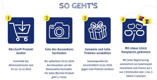 đ» Mit BĂ€rchen-Produkten Tatzen sammeln - PrĂ€mie gratis einsacken đ» Mit BĂ€rchen Produkten Tatzen sammeln PrĂ€mie gratis einsacken