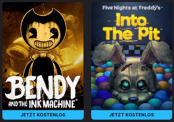 🎮 Gratis Spiele bei Epic Games   Bendy and the Ink Machine & Five Nights at Freddys: Into the Pit