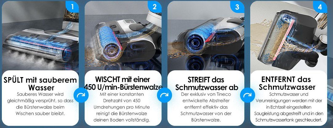 🧹 Tineco Floor ONE S5 STEAM Nass  & Trockensauger mit Selbstreinigung für 128,88€ (statt 239€)   Refurbished