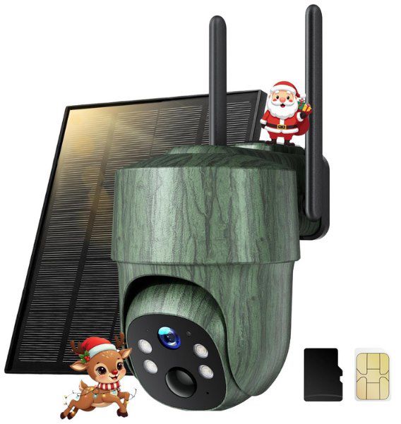 🦌 CEYOMUR CY85 4G 2K-PTZ Solar Wildtierkamera für 39,99€ (statt 50€)